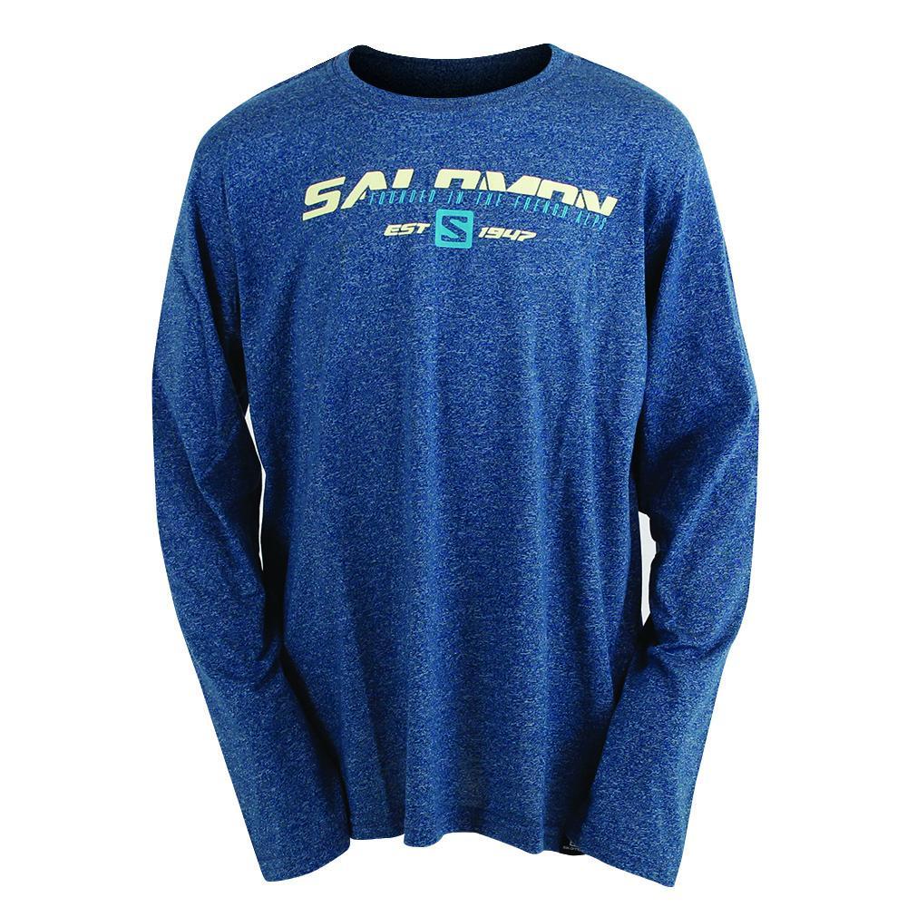 Salomon Israel FAST FORWARD LS B - Kids T shirts - Blue (PTSA-39405)